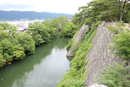 伊賀上野城の高垣の写真